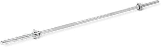 5ft Straight Barbell Bar with Star Locks, 1" Diameter