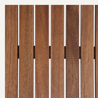 Patio Coffee Table, Natural Finish, Outdoor Table for Porch and Garden, 35 Inch